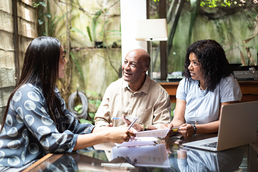 Photo of Family talking about dental plan.